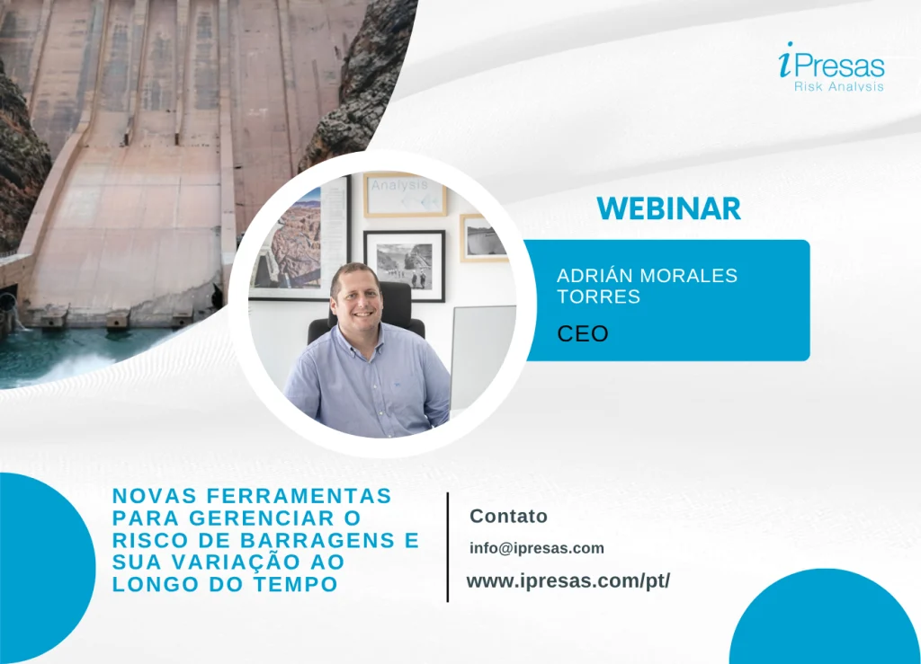 Webinar gestão de riscos em barragens e sua variação ao longo do tempo